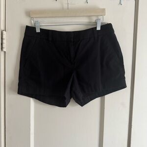 J. Crew Women's Black Chino Shorts Size 6